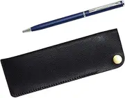 T23-NK01B-PD04-L-5 Horizontal Hook Pen Case Black Slim Swivel Ballpoint Pen Set Blue 5 Pack