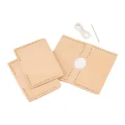 Leather Craft Kit Vegetable Tan Leather Make It Yourself - Slim Card Wallet