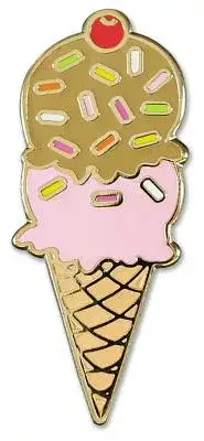 在飛比找博客來優惠-Ice Cream Cone Hard Enamel Clo