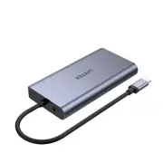 Unitek D1019B uHUB O8+ 8-in-1 USB-C Dual Display Hub with USB 5Gbps and PD 100W Charging