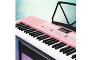 Alpha 61 Keys Electronic Piano Keyboard Digital Electric w/ Stand Lighted Pink