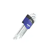 SP Tools 9Pcs Ball Drive Hex Key Set - Stubby Metric Colour Coded Cr-V Steel
