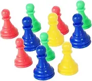 CIYODO Chess Game Props 64pcs Plastic Chess Checkers Accessories Boys and Girls Pegs