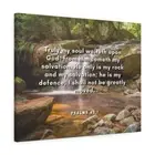 Psalm 62:1 My Salvation Bible Verse Canvas Christian Wall Art R