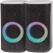 Bluetooth Gaming Speaker with RGB 12 Custom Light Effects, 5Wx2