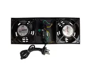 Hypertec RFM2-WMSF-S Double Fan 350x135x40 Rack Module Improve Ventilation Black