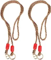 Ymeibe Tree Swing Ropes- Length Adjustable Nylon Rope(650 Lbs Limited) Red 70"