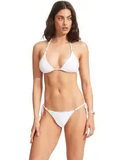 [Seafolly] Sea Dive Tie Side Rio Pant in White