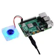 4pcs Raspberry Pi 4 Quiet Fan, Raspberry Pi Cooling Fan 40x40x10mm 4010 Blue