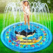 Sprinkler for Kids Splash Pad for Toddlers Inflatable Water Play Mat Baby Pool