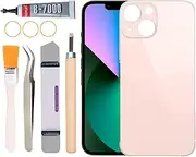 [Yuntunele] Back Covers Glass Replacement for iPhone 13 Mini All Carriers with Professional Tool Set (Pink)