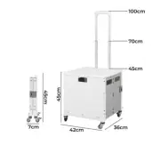White Foldable shopping trolley with lead