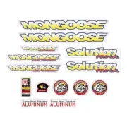 Mongoose - 1996 Solution Pro JR Decal set - old school bmx