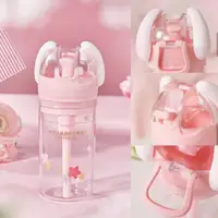 在飛比找樂天市場購物網優惠-星巴克海外限定杯子春野粉兔系列/粉色萌兔零食盒吸管杯(415