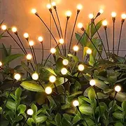 [NBQQ] Solar Garden Lights Outdoor, 4 Pack 32LED Swaying Light Waterproof Solar Lights Outdoor for Yard Pathway Patio, Swaying Lawn Decor as Gardening Gifts for Women Holiday