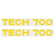 Madison - Fork decals - TECH 700 YELLOW - old school bmx