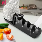 Sharpen any knife or scissors to perfection with Danoz Direct Knife Sharpener. With its 4-stage system and angle adjustability