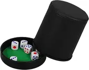 HOMOCONO Noise Reduction Dice Cup Compact Dice Holder with Lid Ideal for Parties Silent Rolling