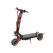 GLIDER ES-M8-Max 2800W*2 60V 21Ah Foldable Electric Scooter Portable LED Display Device - Black&Red