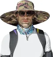 [CLSQLXYJZC] Summer Sunshade Bucket Hat, Outdoor Wide Brim Sun Protection Shade Foldable Casual Breathable Beach Hat, for Fishing Hiking Camping Traveling Bush Hat (Color : Camouflage2)