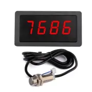 9999RPM Tachometer Digital LED Counting Meter DC 8-24V Speed Meterwith NPN1096