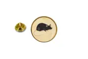 pins pin's badge metal lapel hat button mouse rat ref2