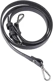 Homoyoyo Adjustable Bag Strap for Women Durable Replacement Shoulder Strap Accessory for Messenger Travel Gym Bags Black with Black Buckle