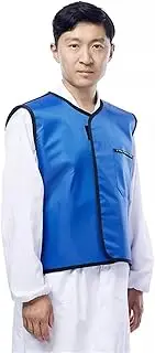 [KJIASDFE] X-ray Protective Lead Vest - 0.35mmPb/0.5mmPb, Half Body Protective Lead Apron, Adjustable Velcro Dental Lead Clothing