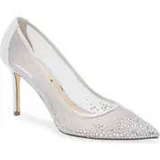 Nina Nalia Pointed Toe Pump in Silver at Nordstrom, Size 7
