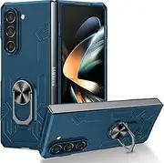 Compatible with Samsung Galaxy Z Fold5 5G Case Cover,Compatible with Samsung Galaxy Z Fold 5 5G 2023 Built-in Ring Magnetic Kickstand Shockproof Phone Case Cover Green