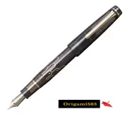 Sailor Fountain Pen Classic Ko Makie Bunbo Ala SV Clear Gray 21K (MF)10-8888-321