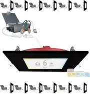 NUWATT 12 Pack, 6 Inch 2 Hour FIRE Rated LED Recessed Light, Black