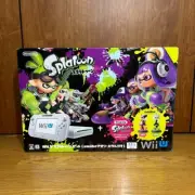 Wii U Splatoon set with amiibo AORI HOTARU Japan NEW Unused Game Console Rare