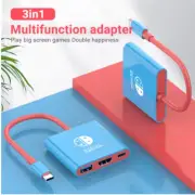 NINTENDO Switch Dock USB C Hub Adapter 4K@60Hz HDMI Docking Station Portable TV