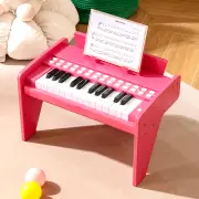 Costway25 Keys Kids Piano Keyboard Mini Digital Piano Toy-Pink