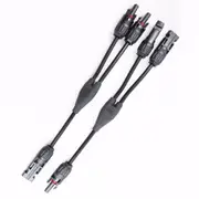 Mc4Y Solar Panel 1 To 2 Mc4 Connectors M-Ff And F-Mm Branch Cable Mc4 Solar Panel Connector
