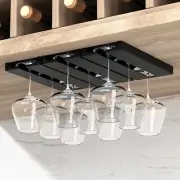 2 Pack Wine Glass Rack Punchfree Under Cabinet Stemware Wine Glass Holder Glasse