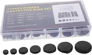 Cabilock 170pcs Rubber Grommet Kit Wire Routing Grommets for Electrical Boxes Cable Assortment Automotive Wire Harness Sealing Gaskets for Wiring