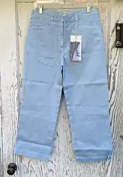 Orvis Surf Washed Twill Cropped Pants Women's Size 6 Light Blue - New In Bag