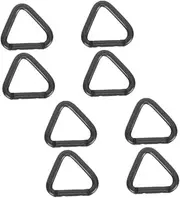 Abaodam 8pcs Lightweight Aluminum Alloy Carabiner Clips Multi Functional Triangle Buckles for Climbing Camping Gym Use Durable Locking Hooks for Keychains and Speakers