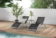 MELANOS 3 Piece Sun Lounge Setting