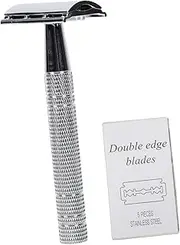 TOVINANNA Men's Vintage Style Double Edged Razor Classic Beard Shaving Cutter Comfortable and Stable Barber Shaver