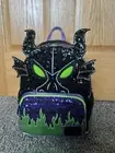 Disney Exclusive Maleficent Dragon Sequin Cosplay Light Up Glow Backpack RARE