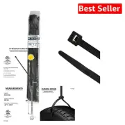 50 Pack 40 Inch Black Zip Ties with 250 lbs Tensile Strength, Indoor/Outdoor