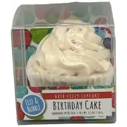 FIZZ & BUBBLE Cupcake Bath Fizzy in Birthday Cake 6.5 oz Bath Bomb