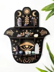 Multilayer Crystal Wall Shelf for Home Decor