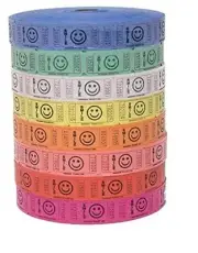 Raffle Tickets - 4 Rolls of 2000 Tickets) 8,000 Total Smile Raffle Tickets (4...