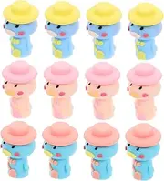 ERINGOGO Animal Pen Set Pencil Extender Soft Silicone Diy Pencil Accessory Art Writing Tool School Office Supplies