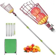 Fruit Picker Tool,Fruit Picker With Carrying Bag,Adjustable Fruits Pole,Assembled Picker,High Altitude Fruit Picker,for Apples,Oranges,Figs,Mangoes, Pears