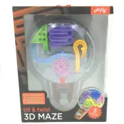 Nifty 3D Maze Game Sphere Brain Teaser Puzzle Flip Tilt Twist Spin New In Box